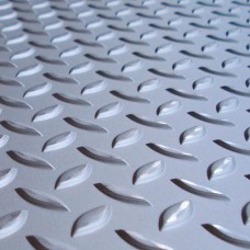 Лист нержавеющий рифленый г/к чечевица AISI 304 3 мм ГОСТ 8568-77